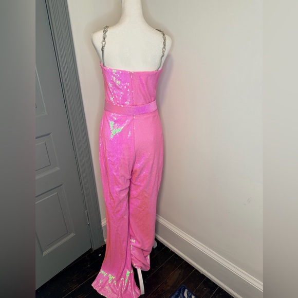 NADINE MERABI Sparkling Pink Jumpsuit - Picture 9 of 13